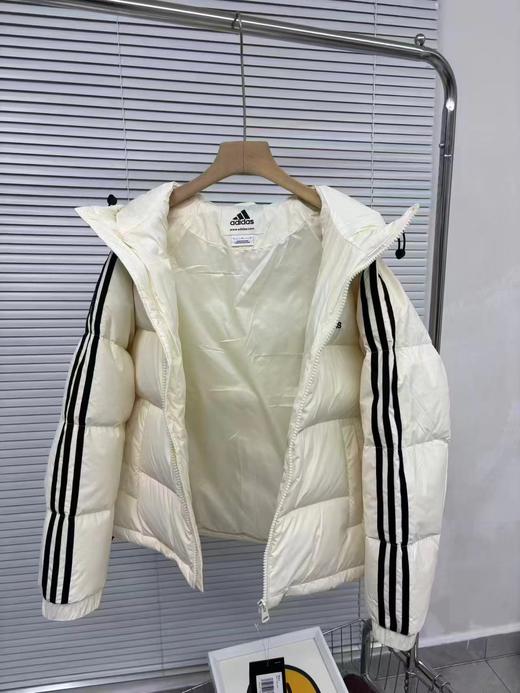 D111974日系纯色系列三道杠基础款情侣羽绒服 商品图6