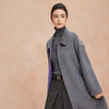 QH921斯尔丽2025新款双面双色宽松廓形慵懒风简洁大方羊毛大衣 商品缩略图8