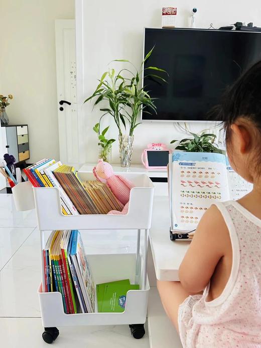 可移动书架 | 3~4层分类收纳、实用方便、多层收纳、灵活可移动、简约美观、整理分类都方便 商品图2