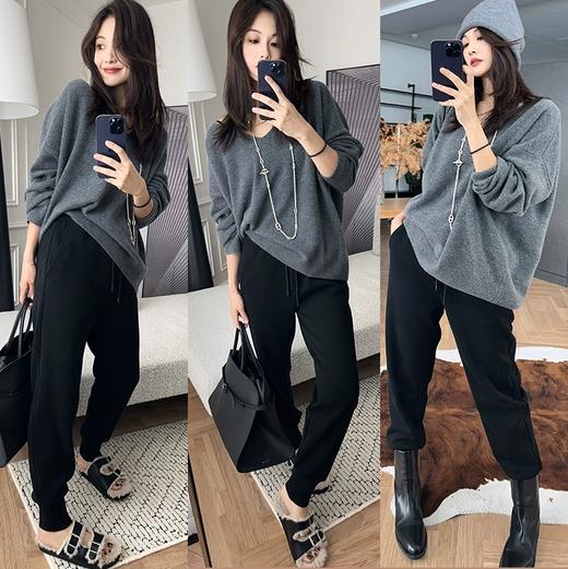 美洋同款大白鹅腹绒毛➕桑蚕丝➕绵羊毛保暖卫裤 商品图9