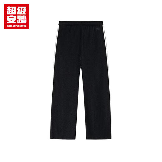 超级安踏运动长裤女裤秋季复古双条纹宽松阔腿裤休闲长裤子女162538314U 商品图3