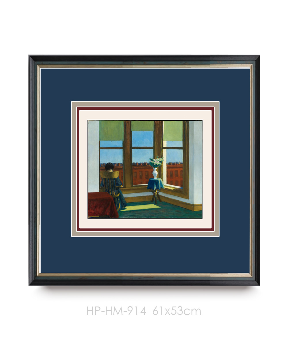 伽罗 JALO 爱德华霍普系列挂画-《布鲁克林的房间》