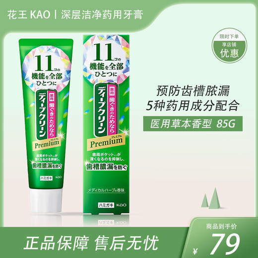 花王（KAO）深层洁净药用牙膏 草本香型 85g【BS】 商品图0