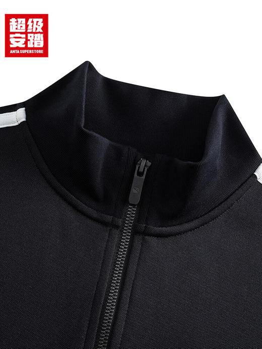 超级安踏立领夹克外套女士秋季经典复古双条纹运动外套茄克上衣162538718U 商品图3