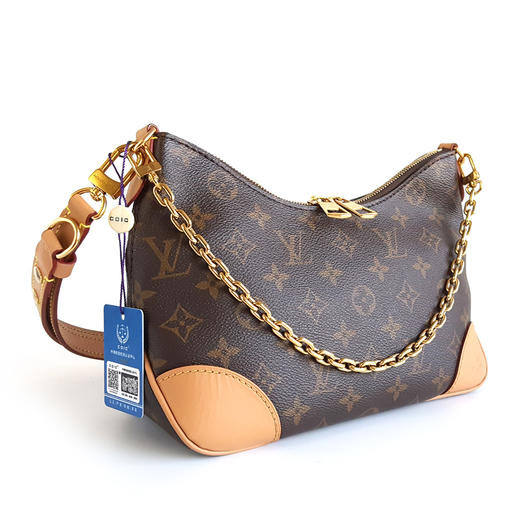 【95新】LV路易威登BoulogneM45832经典老花Boulogne黄牛角单肩斜挎包女士031125AK10 商品图1