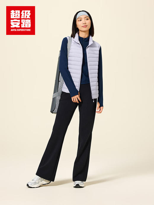 超级安踏运动裤女士秋季直筒瑜伽舞蹈针织舒适休闲长裤子女162535303U 商品图3
