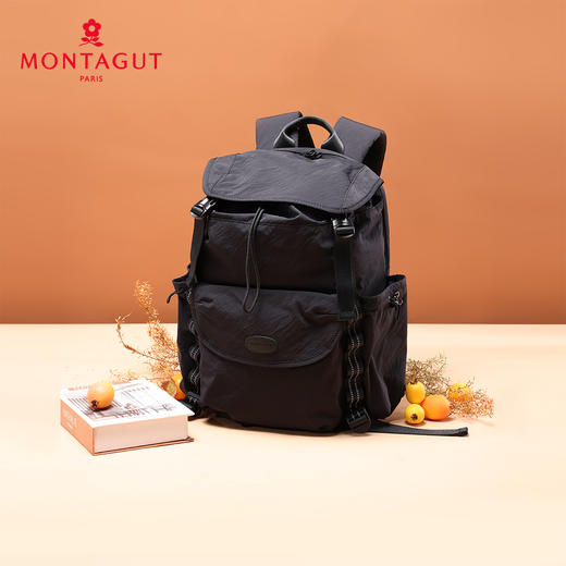 梦特娇中性防泼水双肩包大容量旅行背包日常旅游背囊电脑背包上学包 商品图11