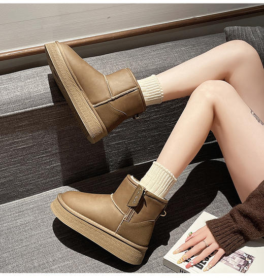 Andrew Kangaroo品牌直发 🎆安德鲁袋鼠毛毛厚底雪地靴6077 商品图3