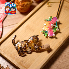 F1001 景泰蓝首饰-牡丹花发簪