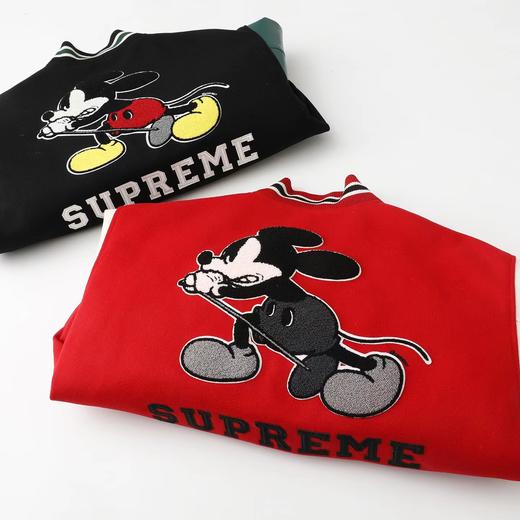 D111942联名款FW25 Varsity Jacket背面米奇图案按扣开合夹克外套 商品图2