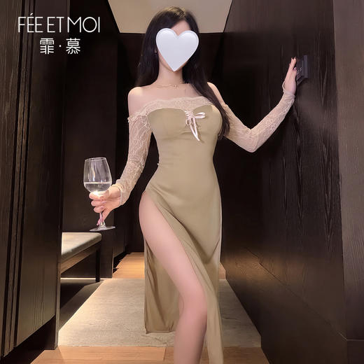 【情趣内衣】霏慕 绝欲娇妻抹胸露背连衣裙ZY129 商品图2