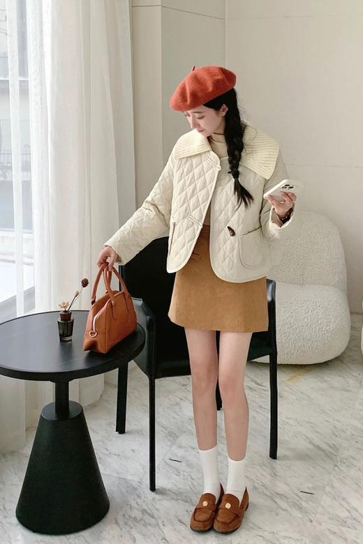 LNNNS 高级感洋气菱形格子棉服厚实外套 21575 商品图3