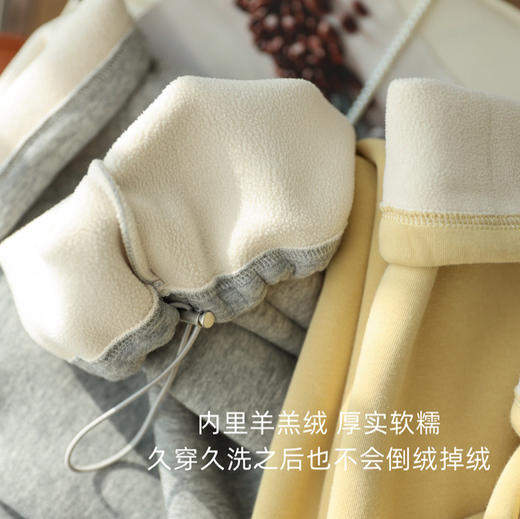 【一条过冬，俩种裤型任意切换】2025加绒加厚两穿休闲裤松紧腰宽松直筒阔腿运动卫裤女秋冬 商品图2