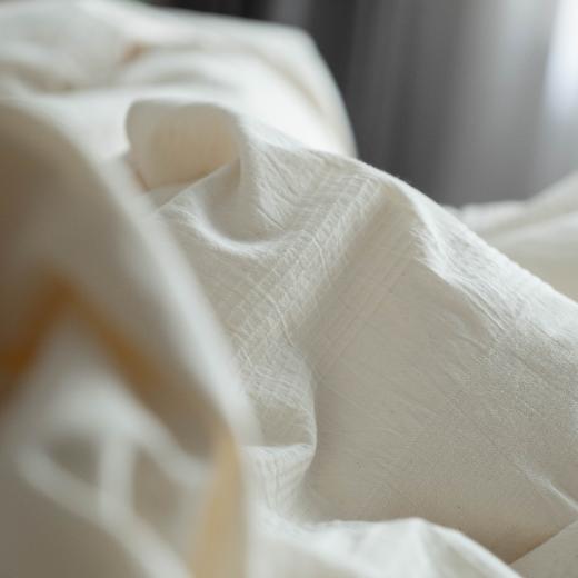 纯棉无染四件套 A类天然原色全棉床上用品 白色四件套不染素色 商品图4