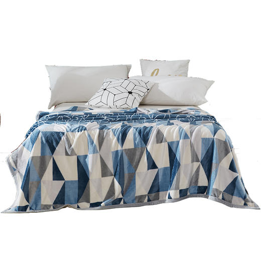 梦洁 克莱格双面暖暖绒毯 商品图6