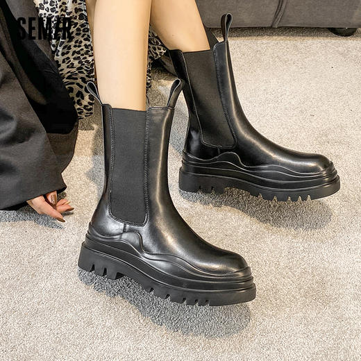 森马·男女靴子｜时尚高颜值，厚底增高，巨显气质！ 商品图4