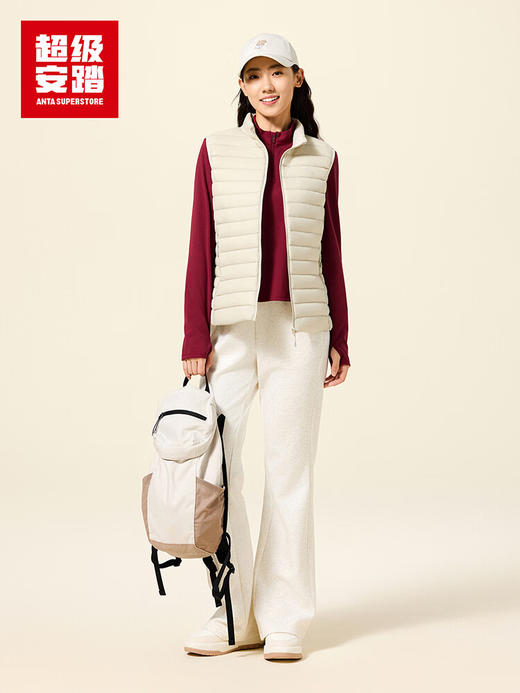 超级安踏轻薄羽绒马甲女士秋冬修身防泼水保暖运动外套162546902U 商品图2