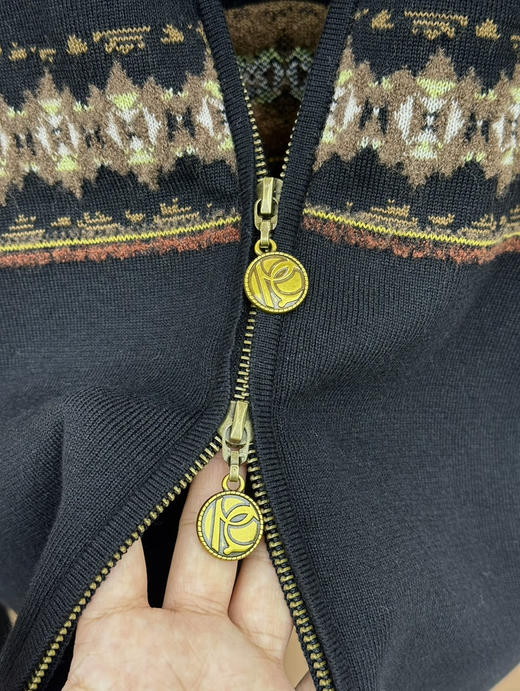 纯原 deepmos*s费尔岛提花羊毛针织开衫111909 商品图10