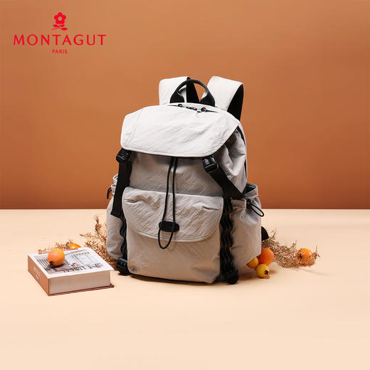 梦特娇中性防泼水双肩包大容量旅行背包日常旅游背囊电脑背包上学包 商品图12