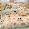 【秋冬季新款印花牛奶绒四件套】卡通风加厚保暖床单四件套 商品缩略图3