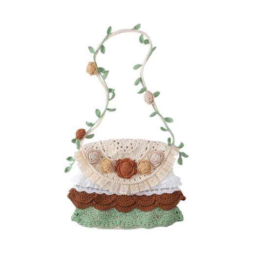 苏苏姐家蔷薇斜挎包手工diy编织钩针毛线团手编二号线包包材料包 商品图4