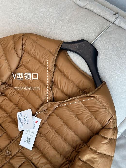 【多妈团购 鸭伯伯·轻盈无领夹克羽绒服AB866】90白鸭绒填充，轻柔、蓬松、柔软!!!比毛衣更保暖、轻盈!内搭保暖，外穿时尚-汉羽 商品图12