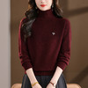 高领针织打底衫女士秋冬，高级感洋气时尚内搭上衣短款毛衣CC-101-8136 商品缩略图1