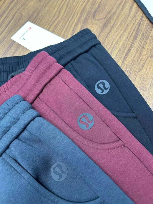 D111939冬季情侣款内里全包边阔腿羊羔绒休闲卫裤 商品图9