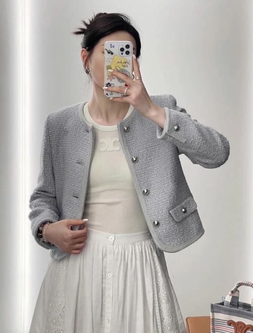 女款粗花呢圆领外套la008 商品图3