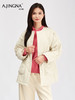 【弧形绗缝】阿菁娜冬季新款显瘦慵懒棉服弧形绗缝设计落肩宽松版型F30D215008 商品缩略图1