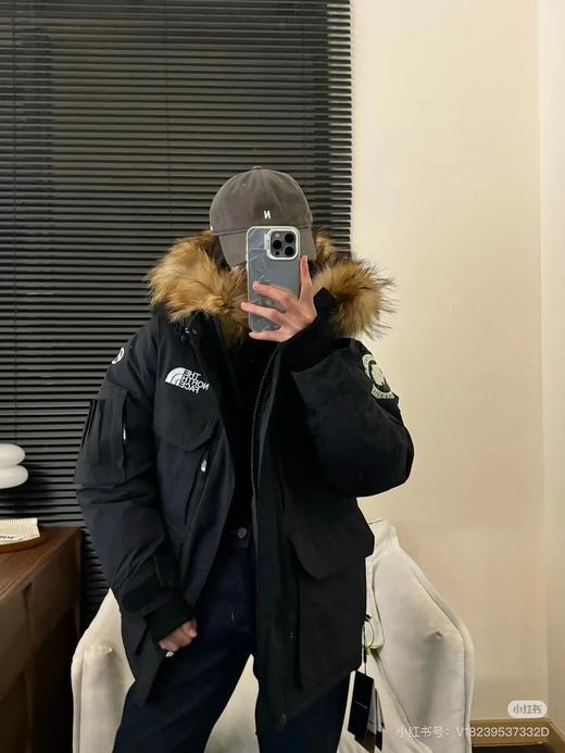 D111960光电子机能四口袋极地工装毛领羽绒服 商品图8