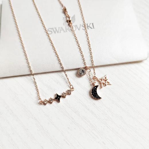 D111918神秘星月双层锁骨项链可以分开佩戴哈 商品图5