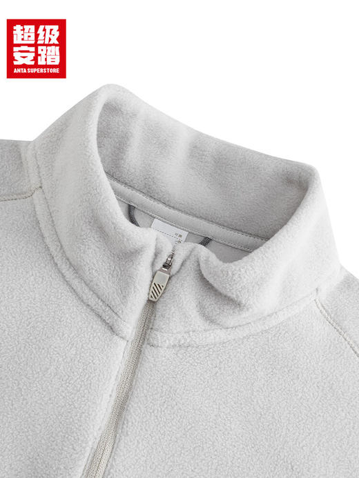 超级安踏焱壳丨抓绒运动卫衣女户外POLARTEC保暖针织立领套头衫162546709U 商品图5