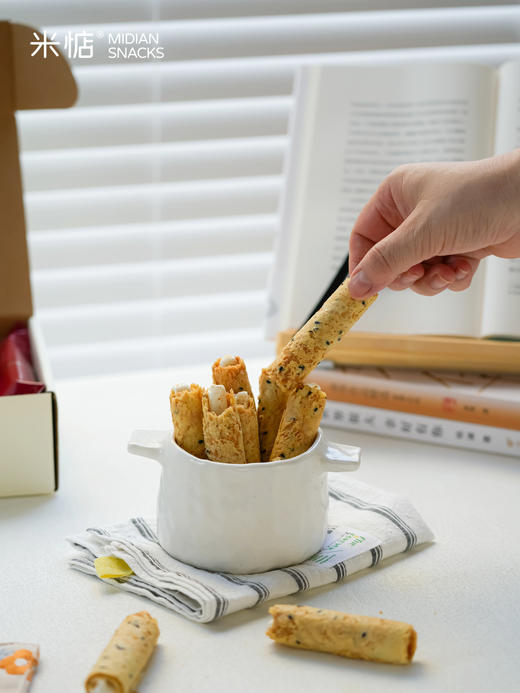 这个蛋卷有“心”了💞一半奶香🥛一半蛋香🥚 的【米惦口红牛轧蛋卷】轻轻一掰就是绵密拉丝😝😝视觉味觉双冲击🌀🌀纯手作用料扎实👐一口“咔呲咔呲” 商品图2