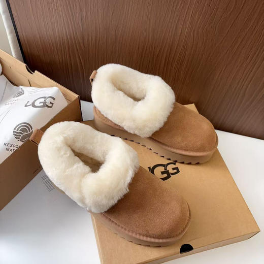 直发【隆丰羊皮毛一体】厚款，油叽叽真羊皮雪地靴 商品图6