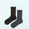 【2双装】男士超细羊毛抽条男袜中长筒袜子羊毛袜【6双6折 2521805】 商品缩略图4