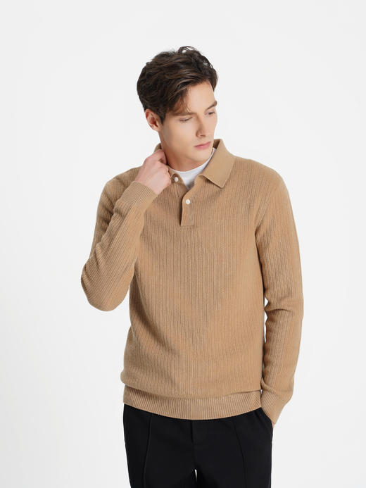 callisto橄榄绿羊毛羊绒混纺毛衣 商品图8