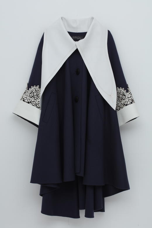 LSC X SANDRIVER 羊皮领双面羊绒大衣 SJF93W880N 商品图4