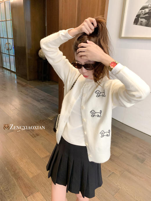 <曾小咸推荐>现货秒杀！微信超特价！可爱小狗刺绣针织开衫 日常169.99 立减90 秒杀79.99！ 商品图8