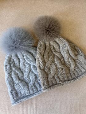 MAISON COVET 纯山羊绒毛球便帽