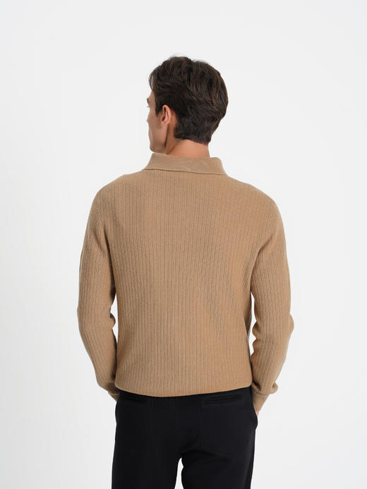 callisto橄榄绿羊毛羊绒混纺毛衣 商品图9