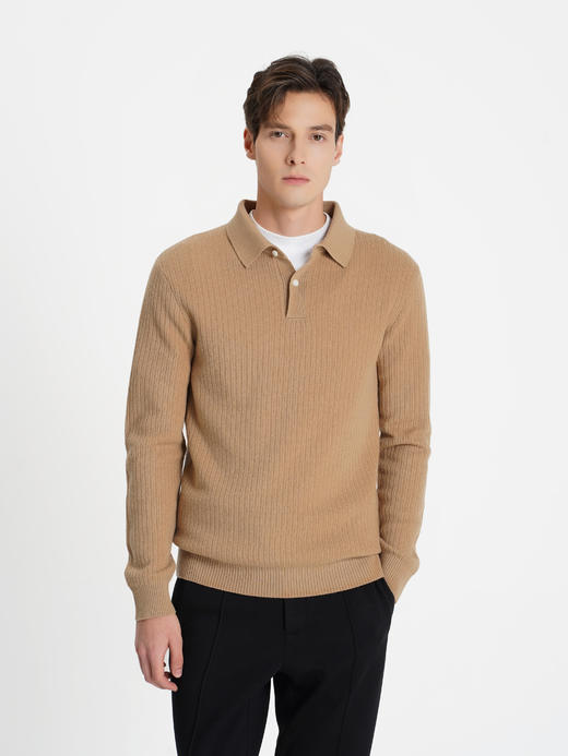 callisto橄榄绿羊毛羊绒混纺毛衣 商品图7