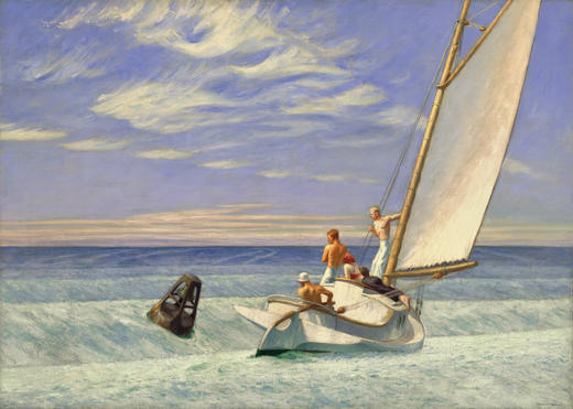 伽罗 JALO 爱德华霍普系列挂画-《涌浪》 商品图2