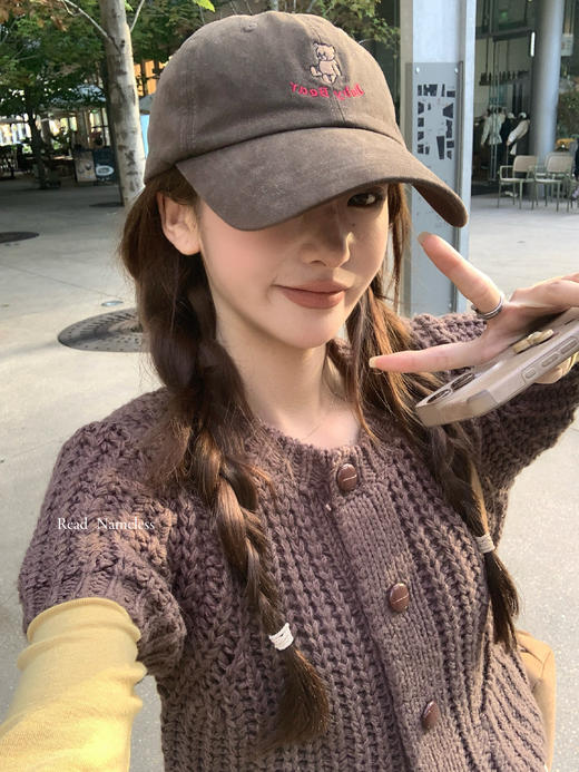 Read Nameless /黄色超弹打底衫+咖色短袖针织 2025/11/20 商品图4