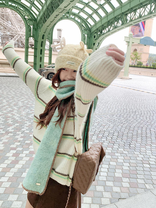 【169元任选2件】现货！撞色条纹毛衣 商品图11