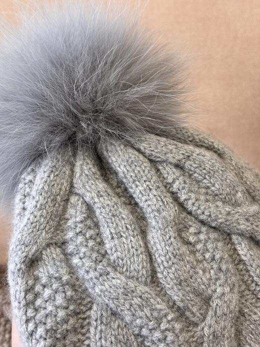 MAISON COVET 纯山羊绒毛球便帽 商品图5