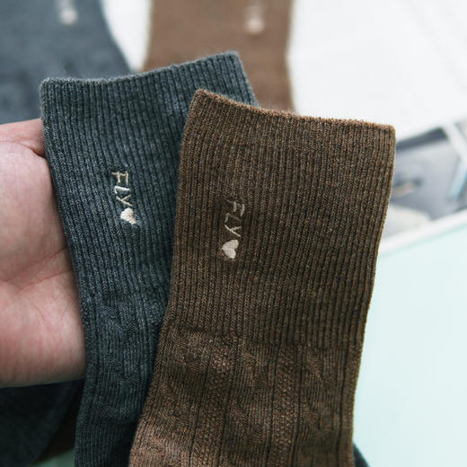 【2双装】女士松口袜四季棉袜双针中长筒女袜【6双6折 2522202】 商品图4