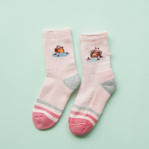 【2双装】【5-7岁】儿童秋冬厚袜子半毛圈童袜女宝袜子男童袜【6双6折 2523701】 商品图3