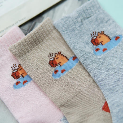 【2双装】【5-7岁】儿童秋冬厚袜子半毛圈童袜女宝袜子男童袜【6双6折 2523701】 商品图4