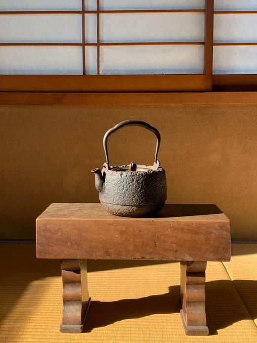 树皮纹茶道老提梁铁壶，顺丰包邮 商品图0